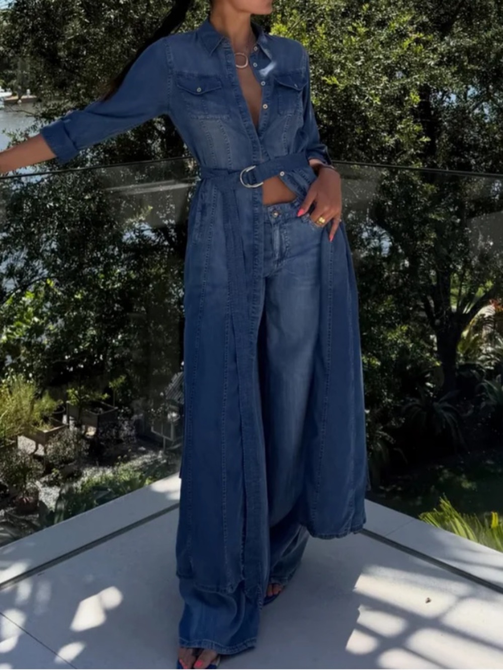 Alice + Olivia Chassidy Duster:Shirt Dress THE SOFTEST EVER!!! - Picture 15 of 15